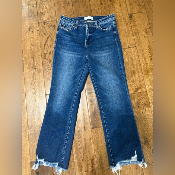 Vervet Denim - Vervet Raw Hem Dark Wash Jeans Size 28